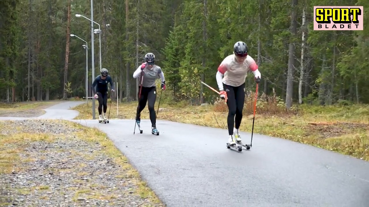 Häng med på längdlandslagets intensiva intervallpass