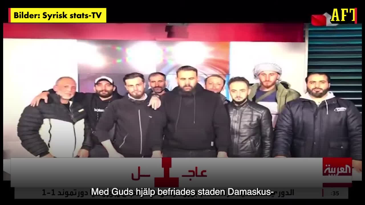 Här talar rebellerna i Syrisk stats-tv: “Leve Syrien”