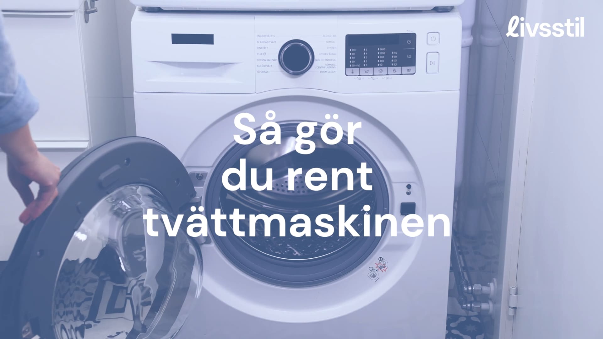 Så rengör du tvättmaskinen