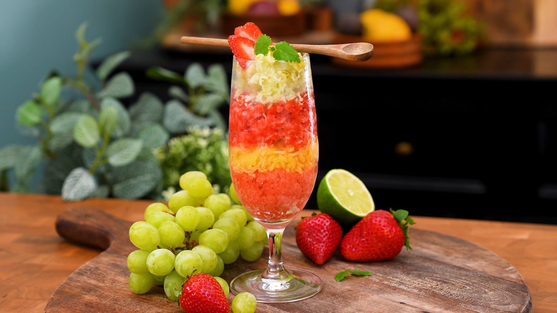 Frozen fruit shaved ice