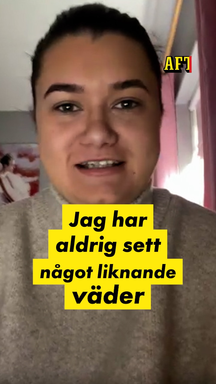 Aofie, 26, mitt i irländska stormen: ”Galet!”