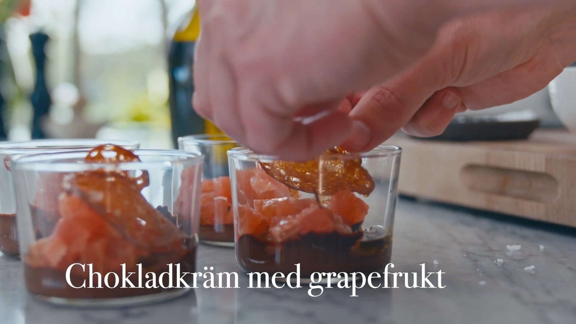 Chokladkräm med grapefrukt