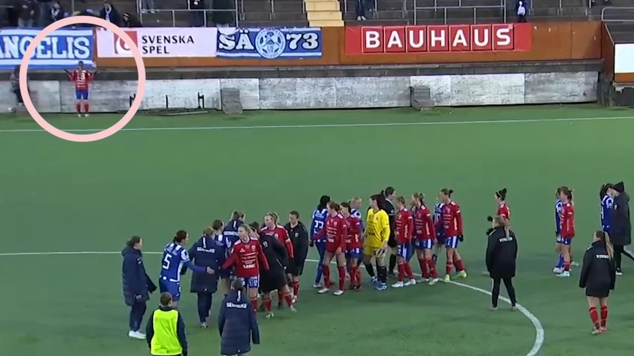 Här konfronterar Linda Sällström Blåvitt-supportrarna