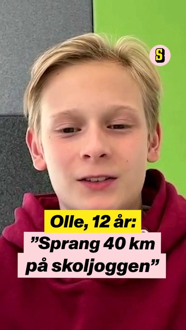 12-åringen sprang ett maraton – på skolan