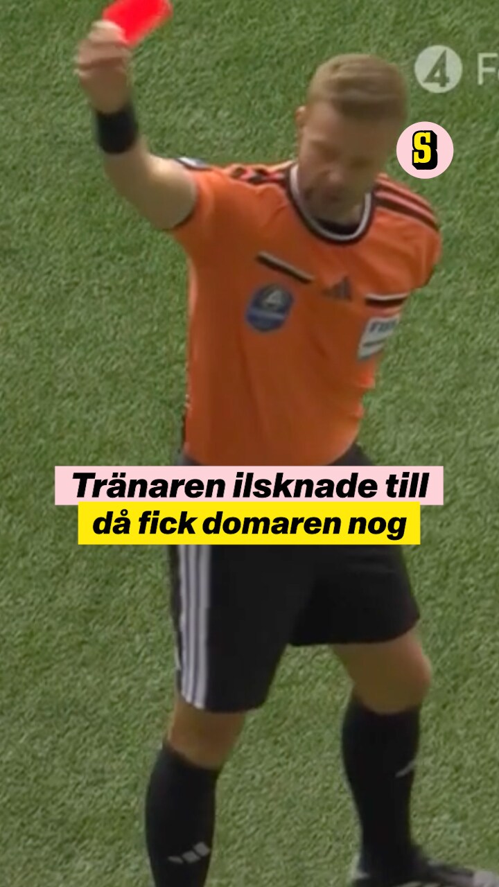 Djurgårdens tränare ilsknade till – då fick domaren nog