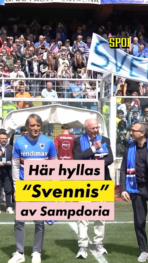 Här hyllas Svennis av Sampdoria