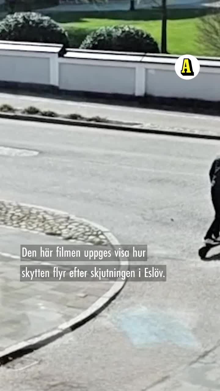 Här flyr misstänkta skytten i Eslöv