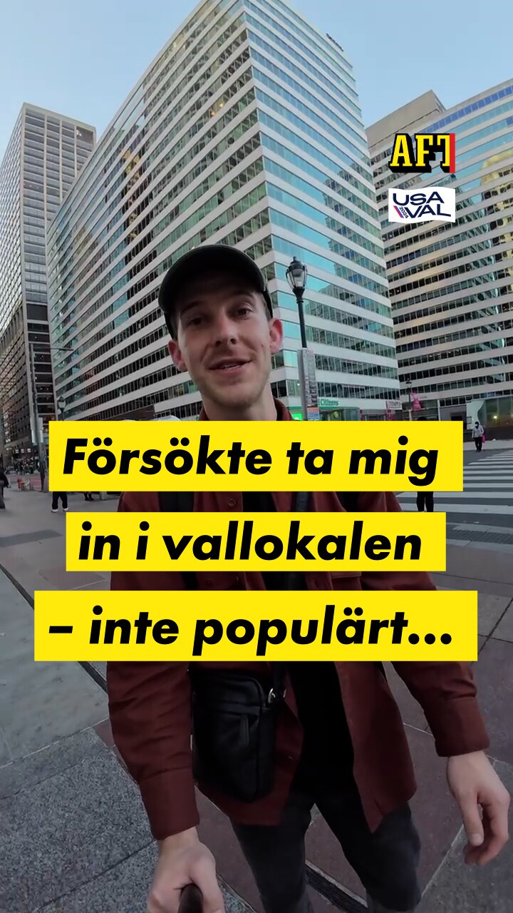 ”Försökte ta mig in i vallokalen – inte populärt...”