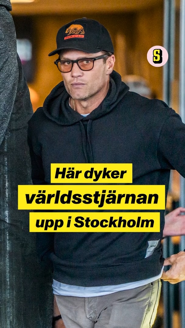 Megastjärnan Tom Brady i Stockholm