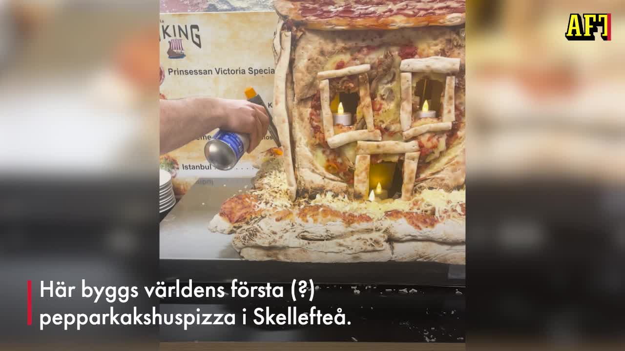 Här byggs världens första (?) första pepparkakshuspizza