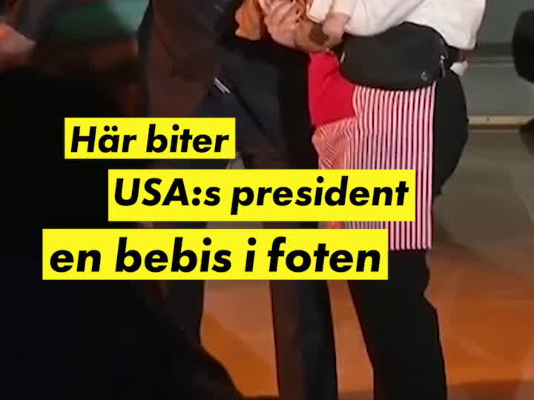 Här biter USA:s president barn