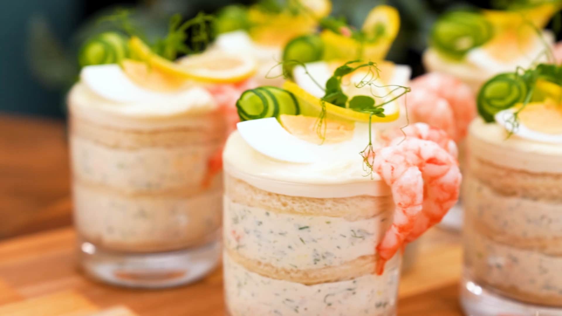 Smörgåstårta i glas