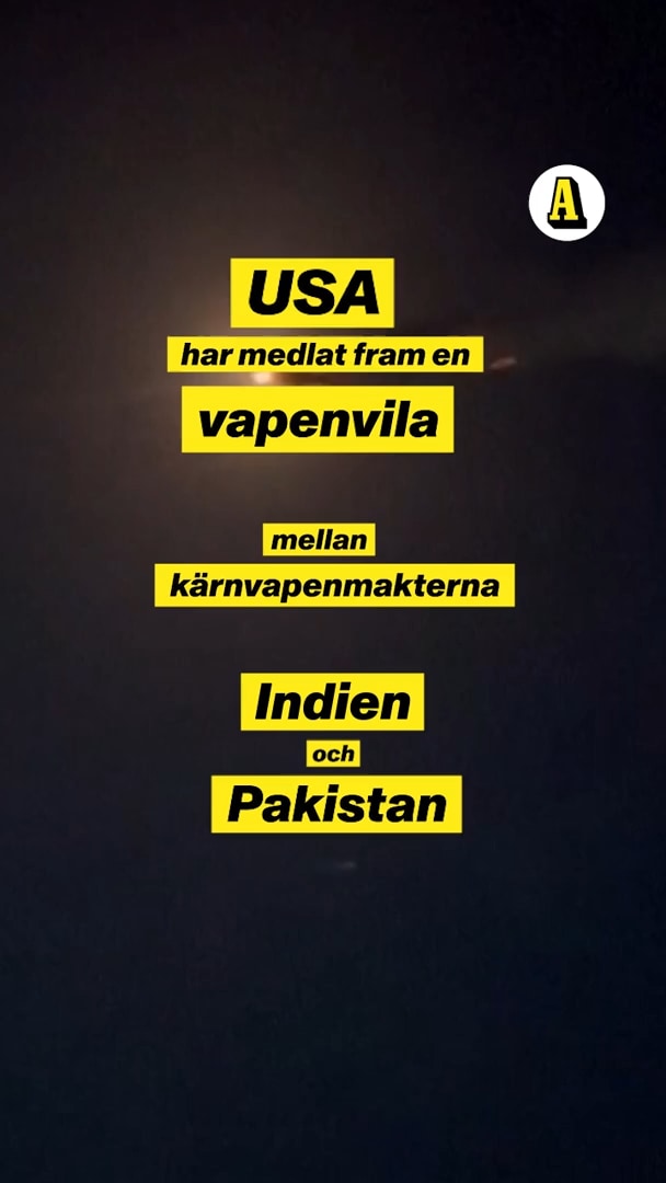 Vapenvila mellan Indien och Pakistan – USA ledde samtalen