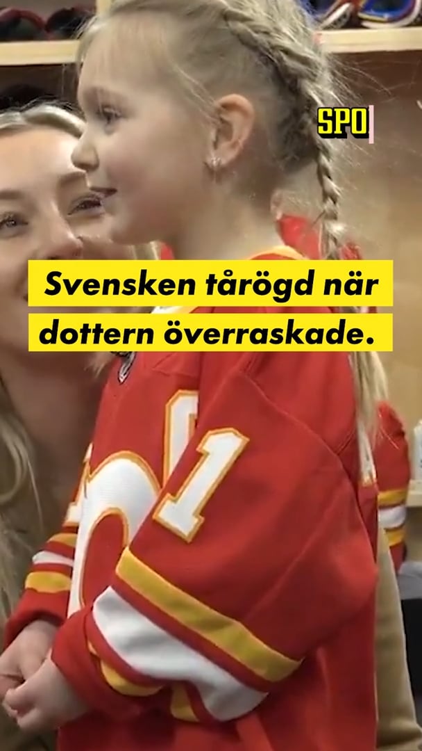 NHL-stjärnan i tårar – när dottern överraskar