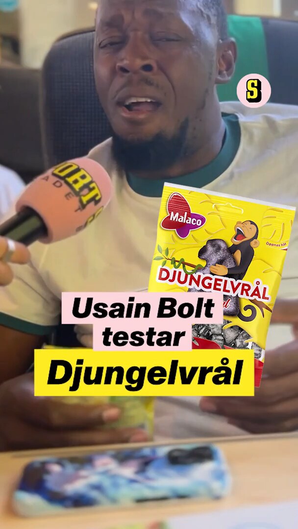 Usain Bolt testar Djungelvrål