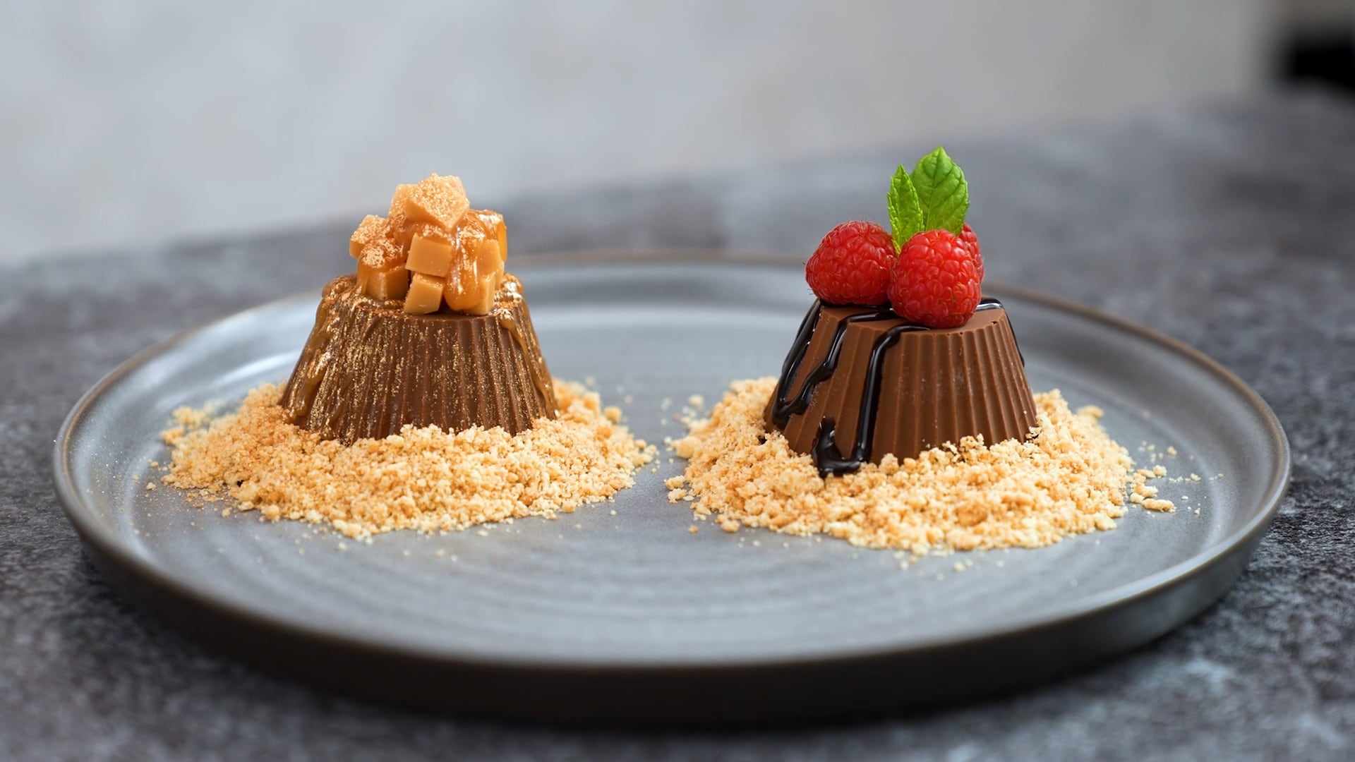 Glassbakelse med choklad