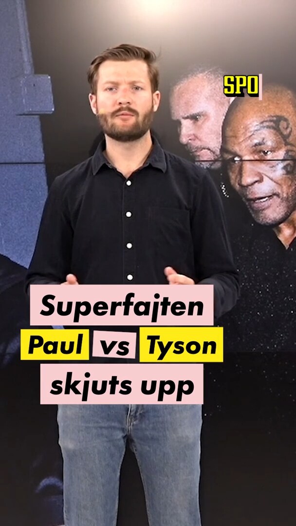 Superfajten mellan Jake Paul och Mike Tyson skjuts upp