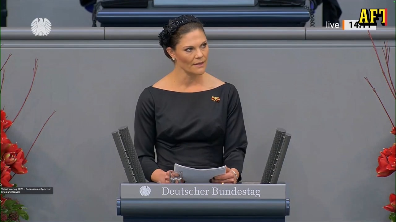 Kronprinsessans hårda ord om krigen: ”Prövningens tid”