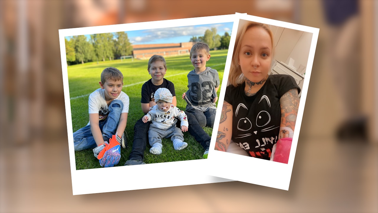 Fyrbarnsmamman Linda om sjukdomen: "Vi kunde ha förlorat varandra"