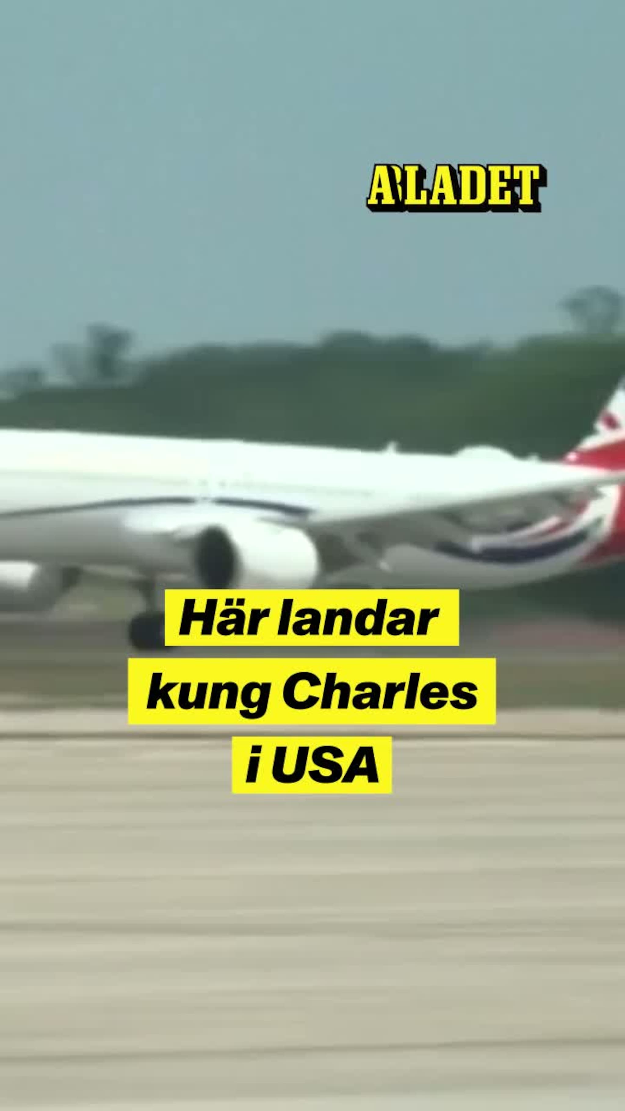 Här landar brittiska kungen i USA