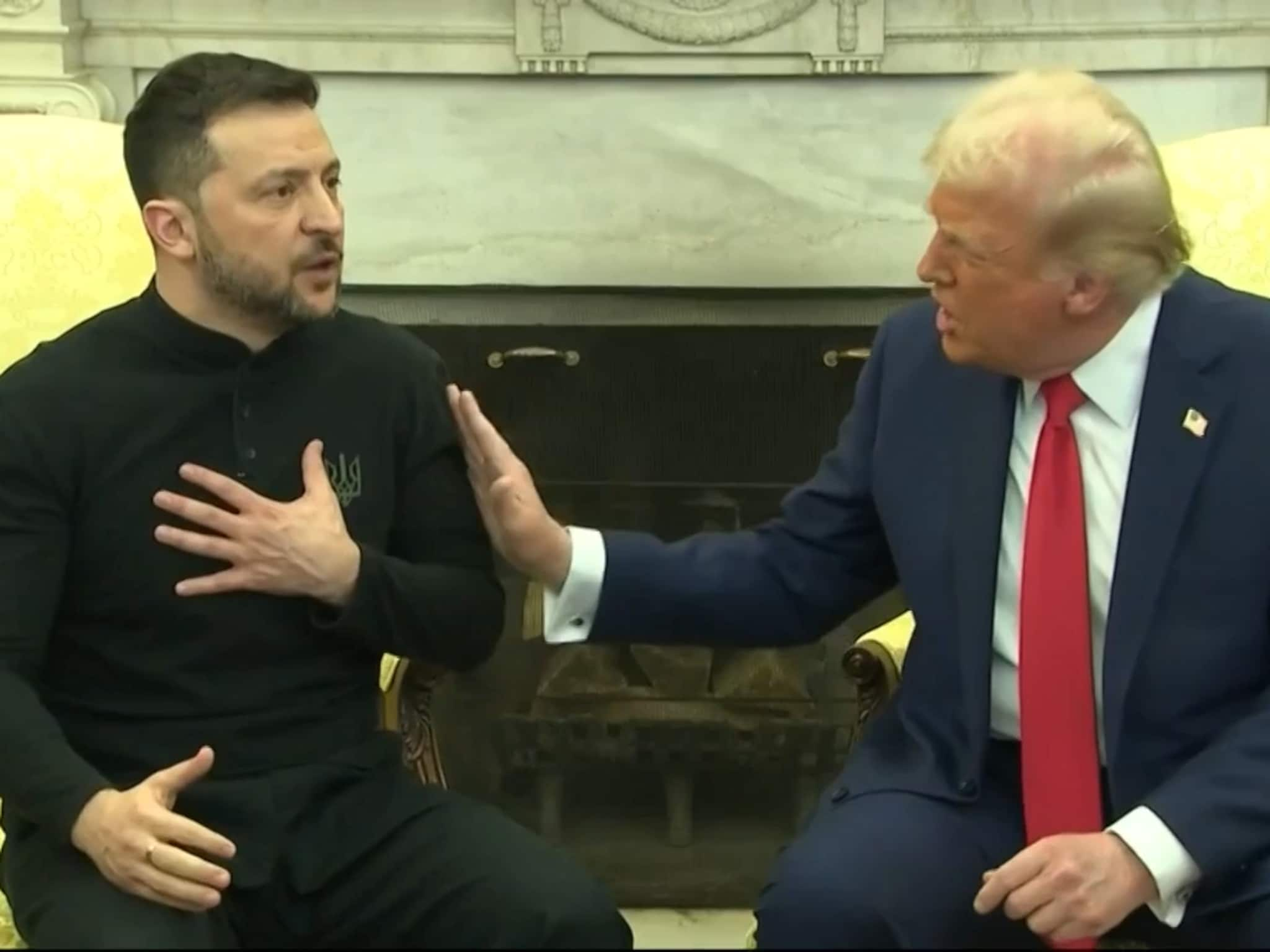 Se hela 11-minutersbråket mellan Trump och Zelenskyj