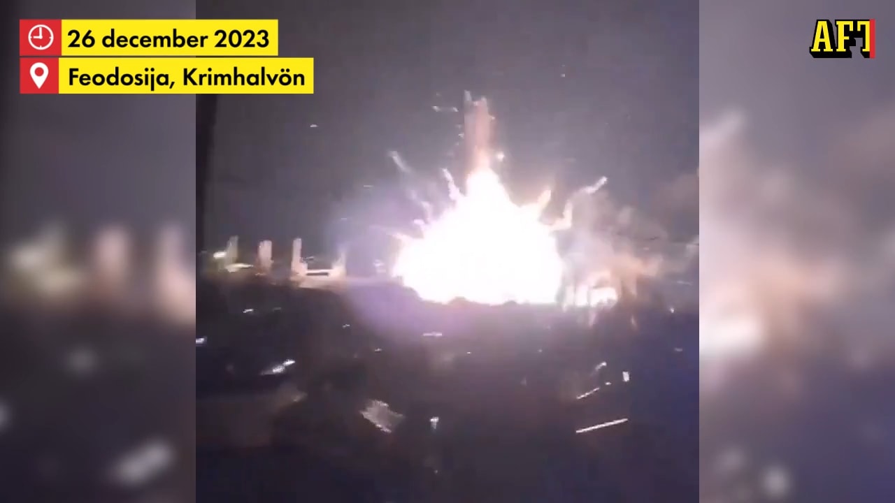 Här sänks det 16:e ryska fartyget av Ukraina i kriget