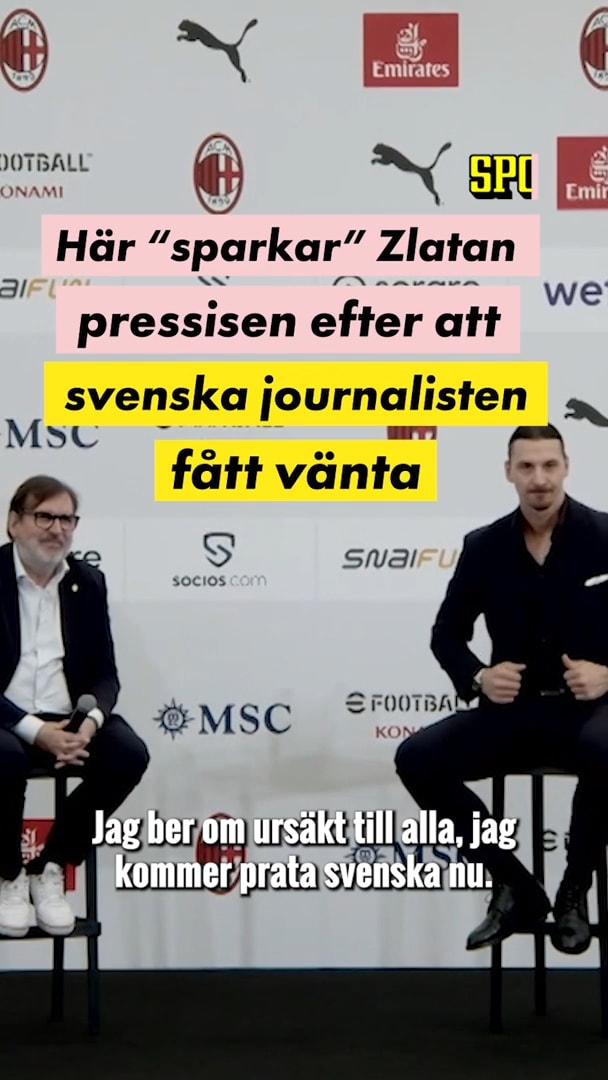 Här ”sparkar” Zlatan pressisen: Hans sista dag