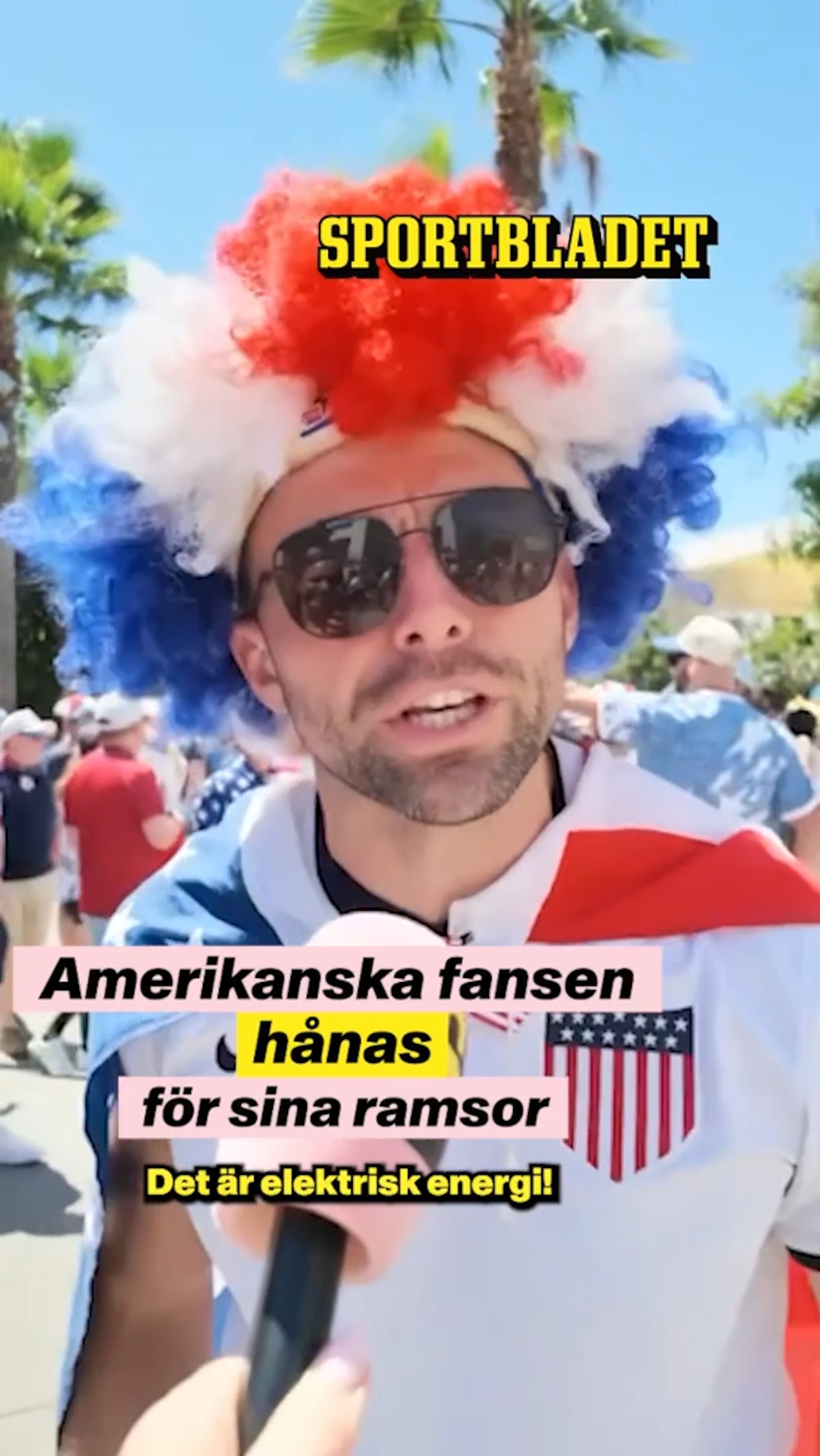 Amerikanska fansen hånas 