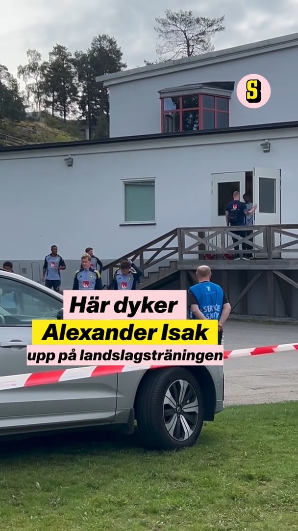 Här dyker Alexander Isak upp på landslagsträning