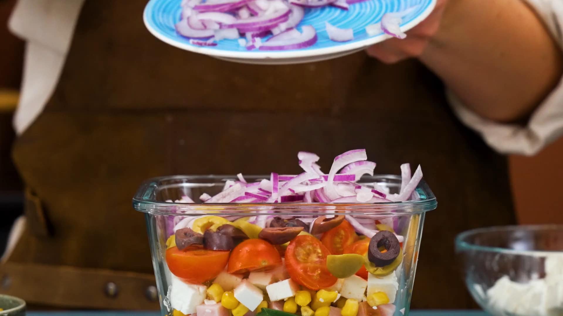 Grekisk pastasallad med kassler