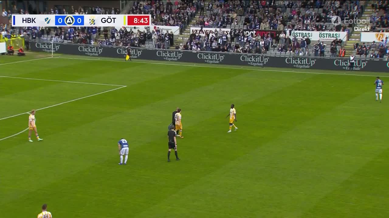 Hör kommentatorns utspel: ”Åkt ambulanshelikopter” 