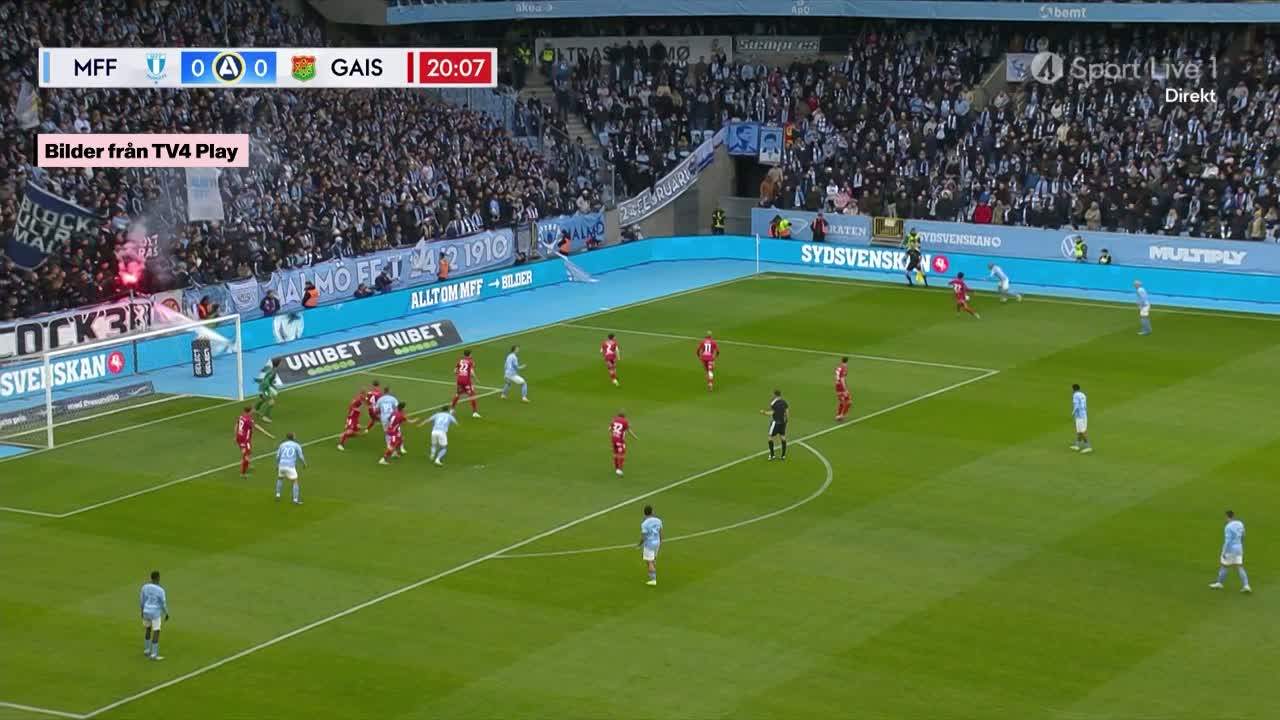Malmö vinner mot Gais – efter målvaktsblundern