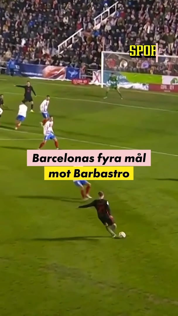 FC Barcelonas fyra mål mot Barbastro