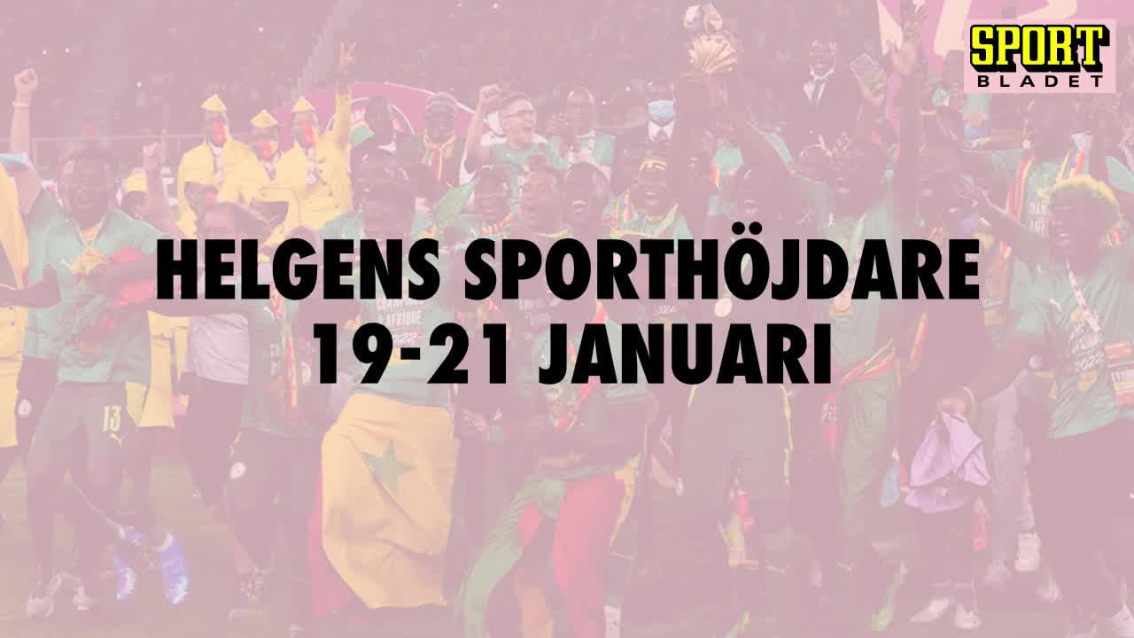 Här är helgens sporthöjdare 19-21 januari