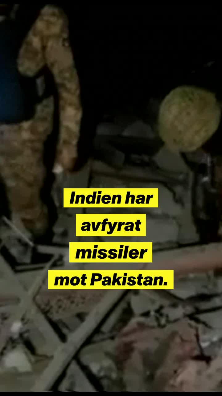 Indien har avfyrat missiler mot Pakistan
