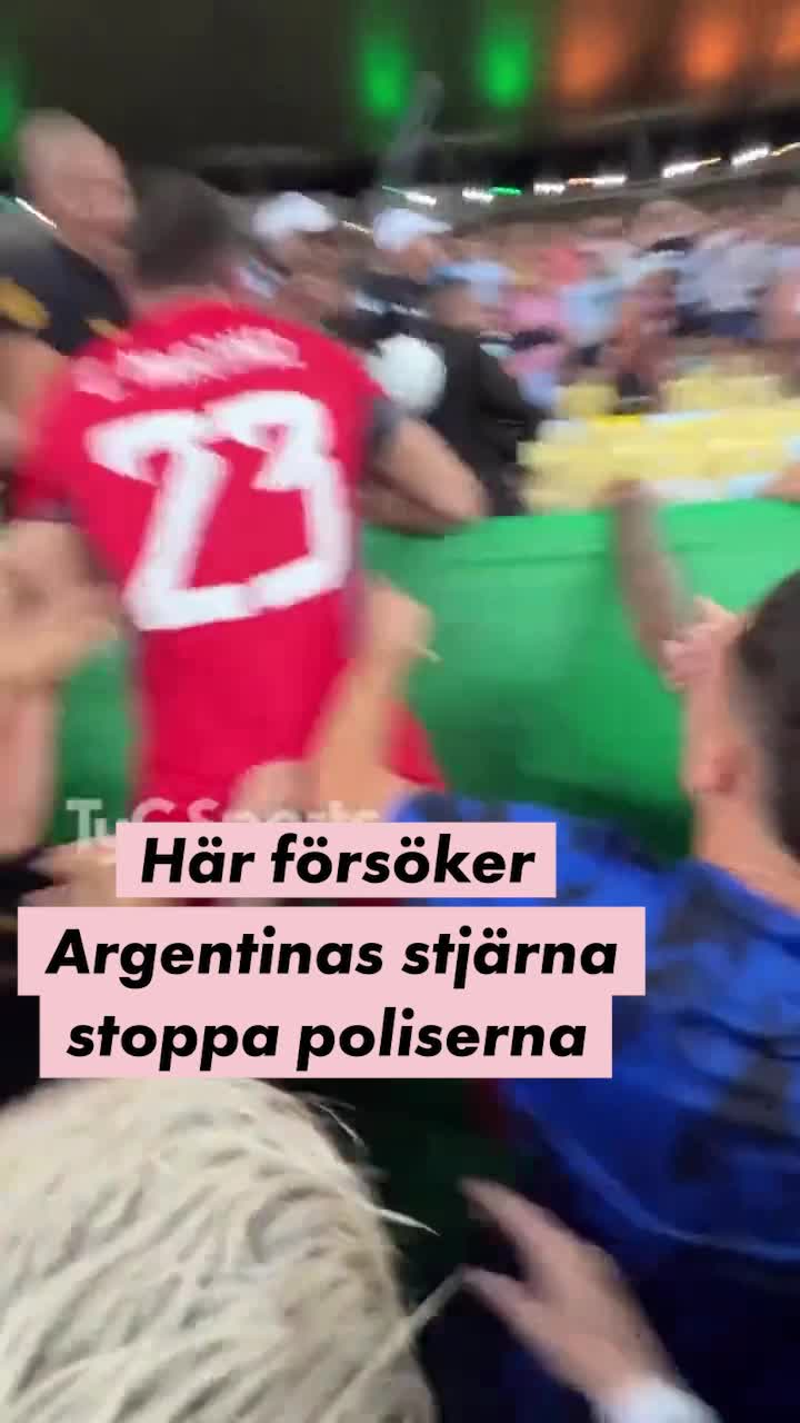Skandalscener inför Brasilien-Argentina