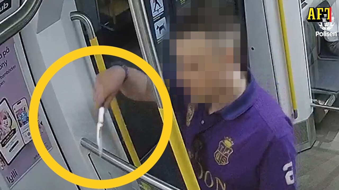 Här går knivmannen till attack på tunnelbanan