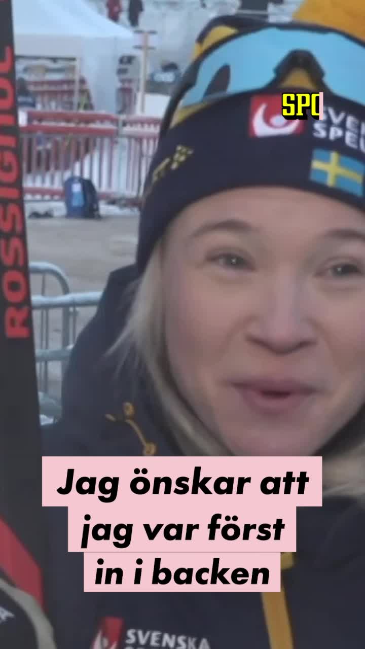 Jonna Sundling &ldquo;Önskar att jag var först in i backen&rdquo;
