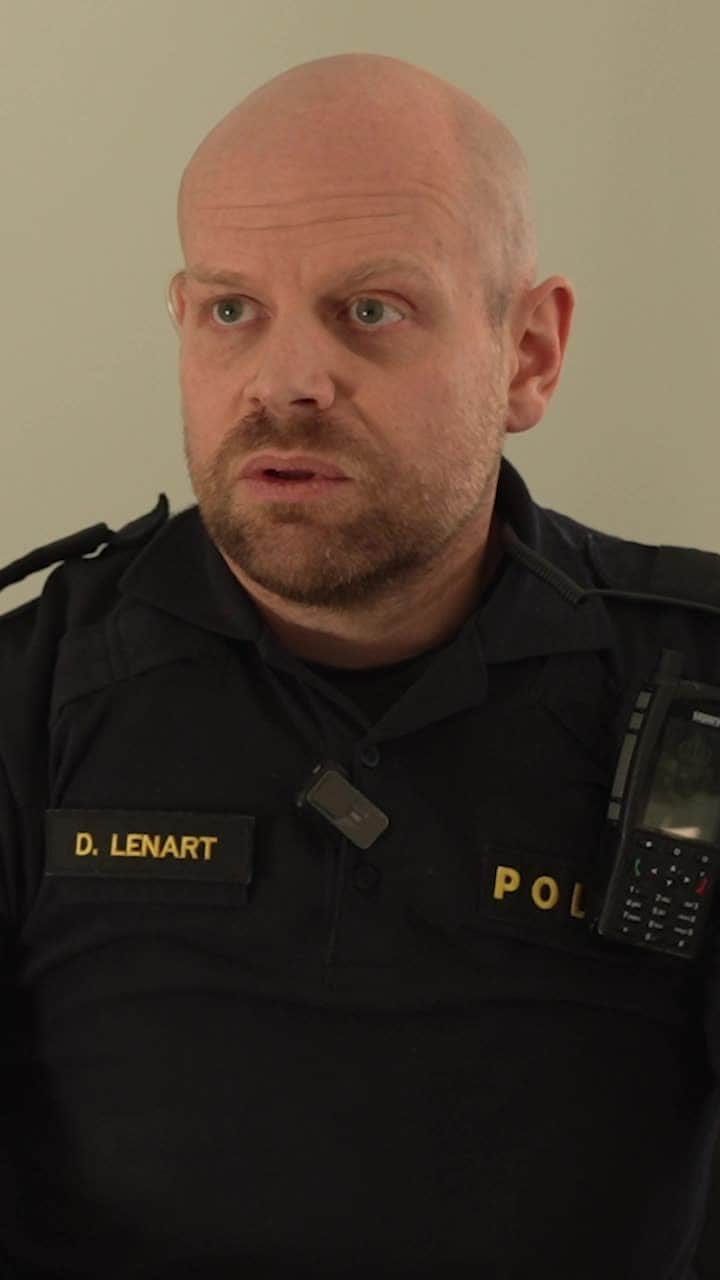 Polisen Daniel var en av de första på plats