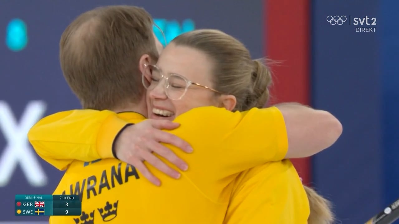 Se glädjescenerna - här förbereder sig bröderna för OS-slutspelet