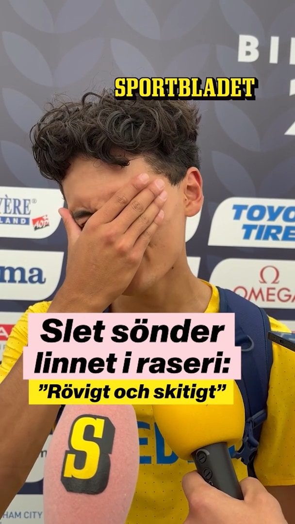 Melwin Lycke Holm Tears Shirt in Anger After Missing European Athletics Final