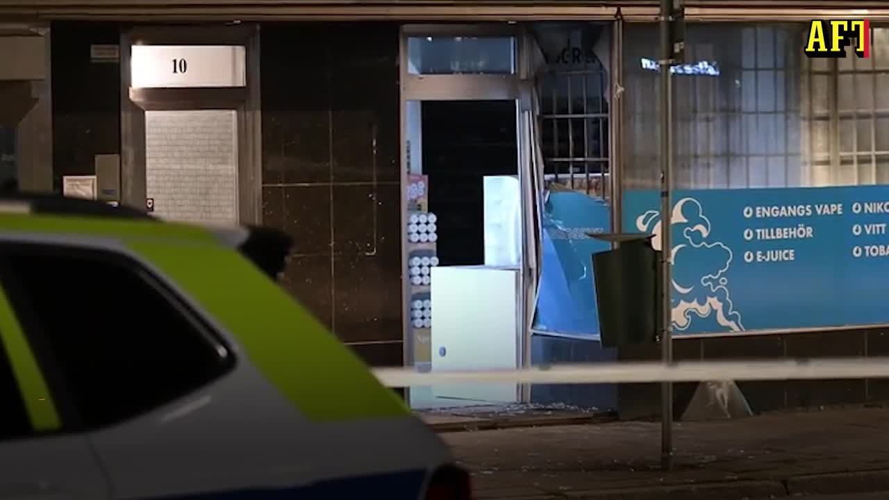 Explosion vid butik i Malmö