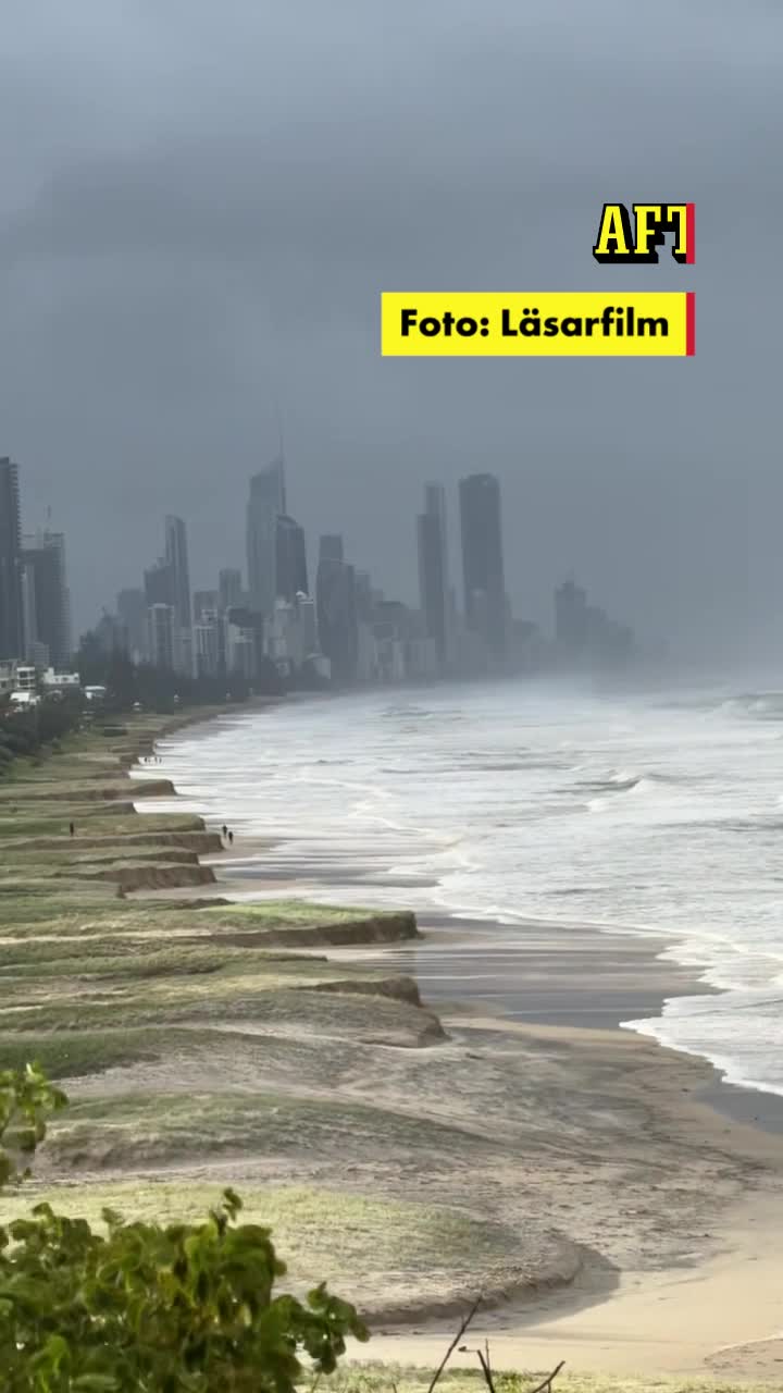 Cyklonen Alfred drabbar Australiens kust