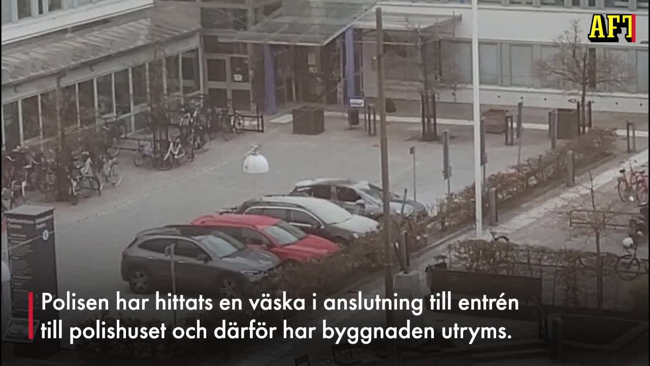 Misstänkt väska hittad utför polishuset i Örebro