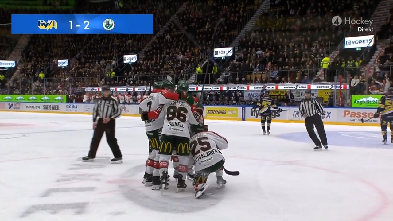 Här sänker Frölundas powerplay HV71