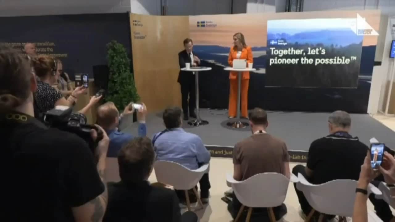 Ulf Kristersson och Ebba Busch om  globalt samarbete för kärnkraft