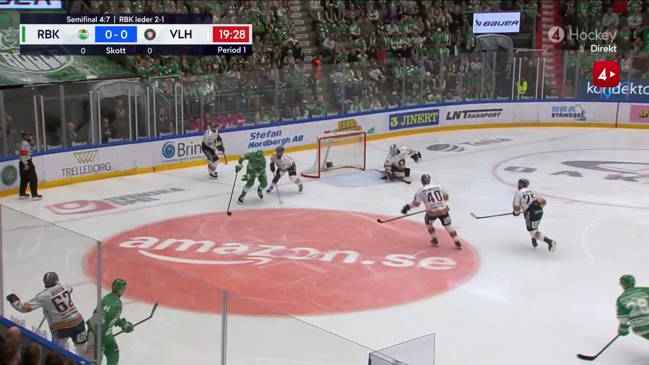 Rögle en match från final – efter stökiga mötet