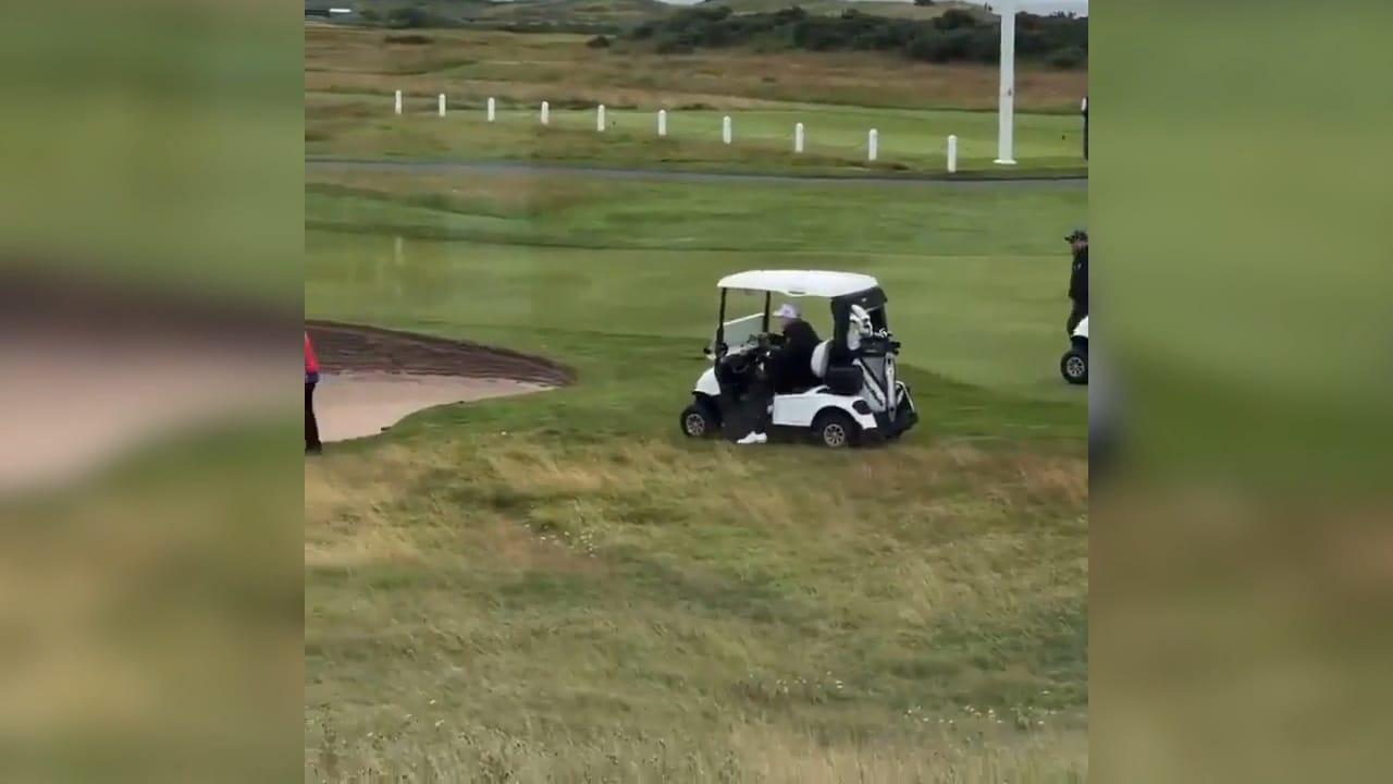 Här fångas Donald Trumps golffusk på film