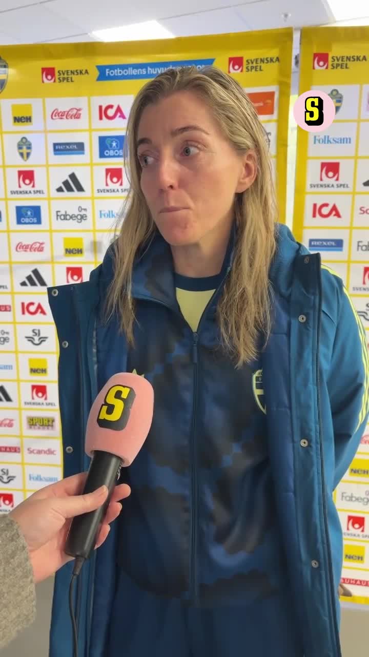 Linda Sembrandt efter sista landskampen