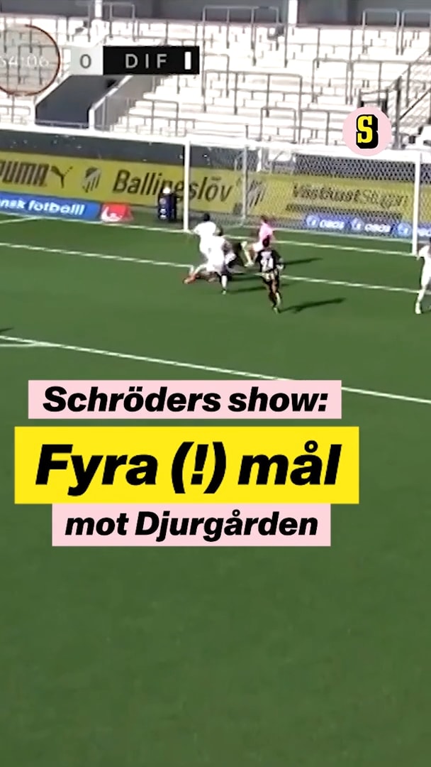 Felicia Schröders succé: Fyra (!) mål mot Djurgården